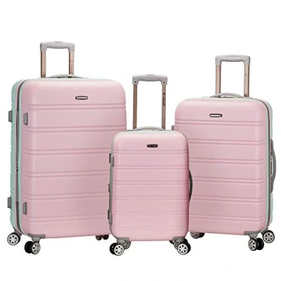 Image de Rockland Melbourne Hardside Bagages de Roue Spinner Extensibles, Menthe, 3 Piece Set (20/24/28), Valise Rigide Extensible