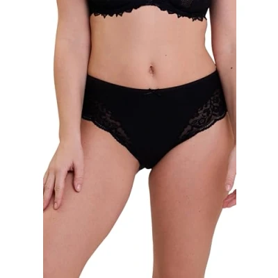 Image de SANS COMPLEXE Lot de 2 Culottes Coton et Dentelle Duo Douceur Noir