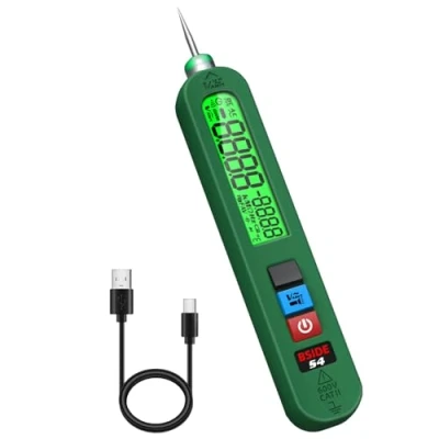 Image de BSIDE Testeur de Tension Rechargeable Stylo Détecteur Sans Contact avec Grand Écran Mesure la Fil et Température Ambiante Fuite Électrique Lampe Poche