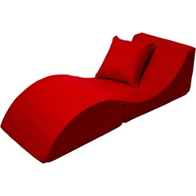 Image de Velinda Canapé Pliant, Confortable, Relaxant, 3 en Un, Pouf, Table