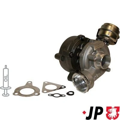 Image de JP GROUP 1117400400 Turbocompresseur à gaz d&#039;échappement y compris Jeu de joints d’étanchéité AUDI: A4 B7 Avant, Berline