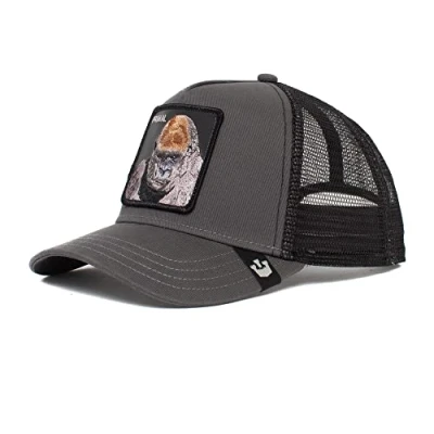 Image de Goorin Bros. The Boss Gorilla Grau A Frame Adjustable Trucker Cap One Size
