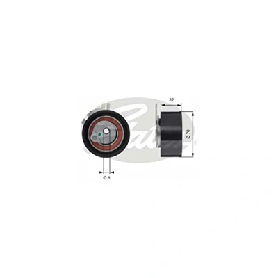 Image de GATES FleetRunner Micro V Stretch Fit T43117 Poulie tendeur, courroie crantée RENAULT: MASTER 2 Kasten, ESPACE 4, Pritsche/Fahrgestell
