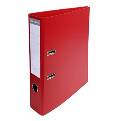 Image de Exacompta Réf. 53745E 1 classeur à levier A4 Prem&#039;Touch Dos de 70 mm Mécanique 75 Dimensions extérieures : 32 x 29 7 cm Format classer Coloris Rouge