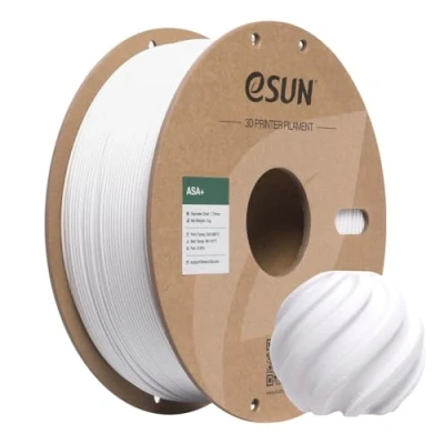 Image de eSUN Filament ASA+ 1.75mm, Résistant aux Intempéries, Bobine de 1KG (2.2 LBS) Matériaux d&#039;Impression 3D pour Imprimantes 3D,Blanc Froid