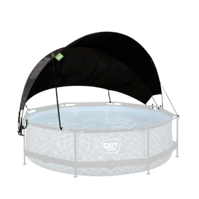 Image de Voile d&#039;Ombrage pour Piscine EXIT Toys Universel Protection Contre Les Rayons UV Ouverture et Fermeture Faciles Léger Déperlant Piscines ø300cm