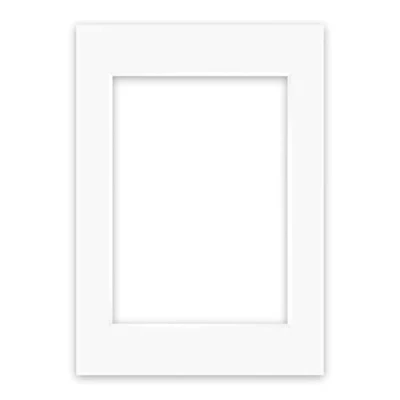 Image de nielsen Conservation Passepartout Carton 1,5 mm Format extérieur 59,4x84,1 cm (DIN A1) pour d&#039;image 42x59,4 A2) Blanc Pur (Blanc Clair) Surface Lisse