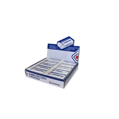 Image de Osama Gomme Blanche, Lot 20 Pièces, Boîte Idéal pour Papeterie et Fourniture Scolaire Bureau Crayon Papier Pellicule d&#039;autres Surfaces, Effaceur avec Finition Nette Précise