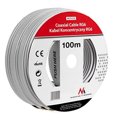 Image de Maclean MCTV 572 100m Sat Antenne c�ble coaxial RG6 1.0CSS (100m)