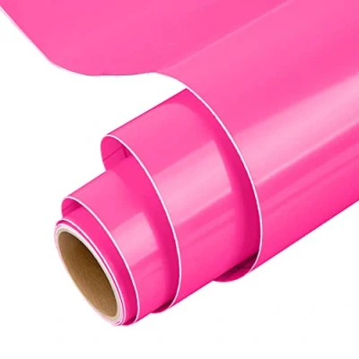 Image de Rouleau de vinyle permanent pour Cricut, 30,5 cm x 1,5 m, rouge vif, Silhouette &amp; Cameo, tasses, fenêtres, décalcomanies, etc