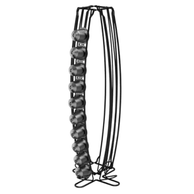 Image de Xavax Support pour capsules de café (distributeur Nespresso, jusqu&#039;à 40 capsules, porte capsules) Noir mat