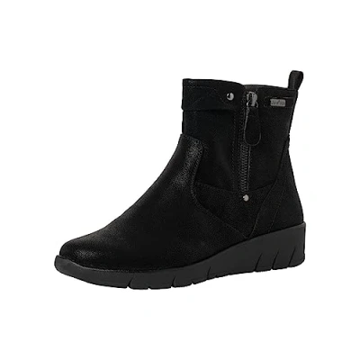 Image de Jana Bottines compensées, Femme, Taille: 37, Black Matière synthétique