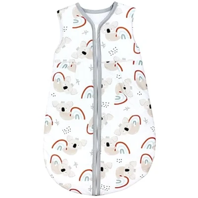 Image de TupTam Gigoteuse Bébé tout au long de l&#039;année, certifiée OEKO TEX, 2.5 TOG, sans manches, rembourrée, Koala sur arc en ciel, 104 110