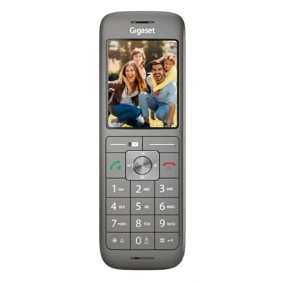Image de Gigaset CL660HX Combiné DECT avec socle de chargement téléphone sans fil haute qualité pour routeur et base Compatible Fritzbox audio exceptionnelle, anthracite métallisé