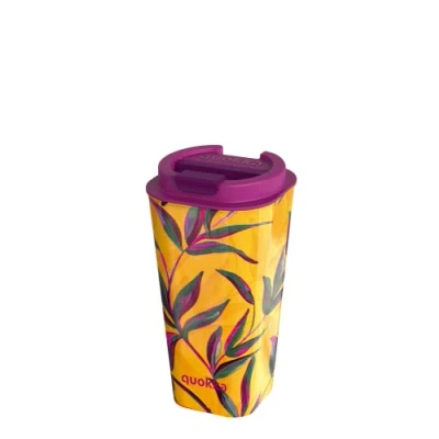Image de Quokka FLUX SUN GARDEN TASSE À CAFÉ DOUBLE PAROI EN PP 450 ML