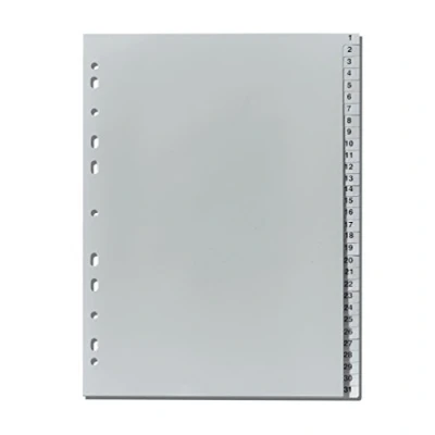 Image de Herlitz 10841252 Intercalaires perforés 131, 23 x 29,7 cm, PP avec touches 1 31