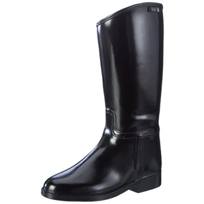 Image de HKM Reitstiefel Kinder Kurz &amp; Eng Mit Reißverschluß Botte d&#039;équitation Enfant, Noir, 32 EU