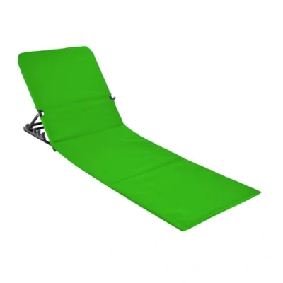 Image de Spetebo Natte de plage pliable avec dossier Chaise longue jardin vert