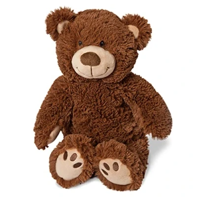 Image de Grünspecht 324 V2 Coussin chauffant en forme d&#039;ourson pour papa et graines de colza Marron