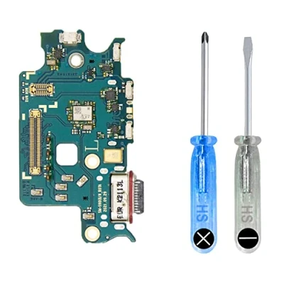 Image de MMOBIEL Connecteur de Charge Compatible avec Samsung Galaxy S22 5G 6.1 inch 2022 Dock Connector USB C Jack Audio/Microphone/Antenne Remplacement INCL. Tournevis