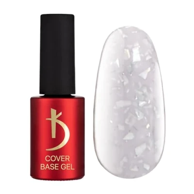 Image de Kodi Professional Vernis semi permanent Laiteux Brillants Flocons Camouflage Gel uv ongle 7ml Base Cover Milky Flakes Coat