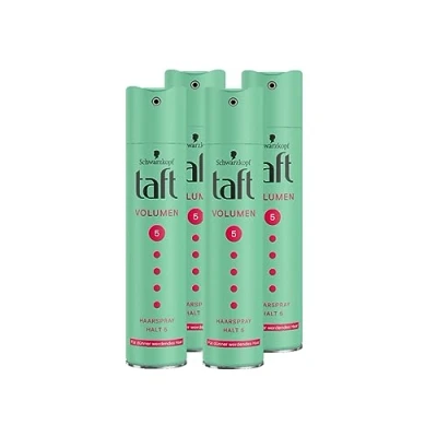 Image de Taft Spray coiffant Volume pour cheveux Degré de tenue 5 (250 ml) et sans silicone une jusqu&#039;à 24 h 4 x 250 ml