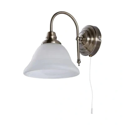 Image de Lindby Applique Murale Hanna à intensité variable (Antique, Classic) en Blanc Verre e. a. pour Salon &amp; Salle manger (1 lampe,à E14), Applique, Lampe Murale, Eclairage, Luminaire Mural