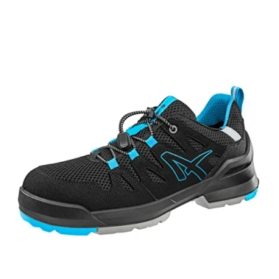 Image de ALBATROS Fastpack Low S1PL ESD FO SR Chaussures de sécurité unisexes antidérapantes sans métal végétalien avec capuchon en fibre verre, noir/bleu, 42 EU