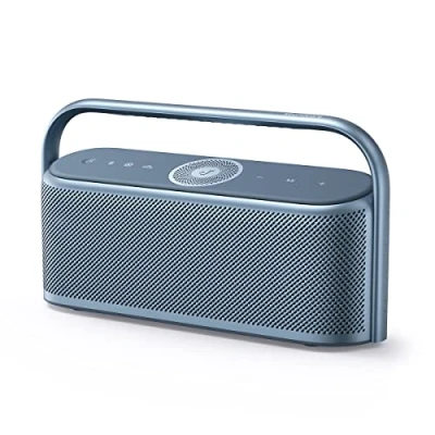 Image de Soundcore Motion X600 Enceinte Bluetooth Portable, avec Audio Spatial Haute résolution sans Fil, Son 50 W, étanche IPX7, Longue durée de Lecture 12 h, égaliseur Pro, poignée intégrée, entrée AUX