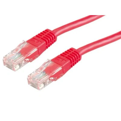 Image de VALUE Cordon LAN Cat 6 Câble réseau UTP Ethernet avec connecteur RJ45 rouge 1 m