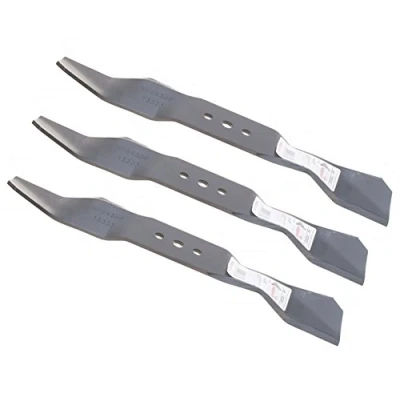 Image de Lot de 3 lames tondeuse à gazon 36 cm pour Husqvarna Rider 11C, B11C, 13, 13AWD, 13AWS, 13C, 15C, 2116CMA, 13BIO / 5055445 01, 5796525 10, 544 0677 01 Couleur : noir