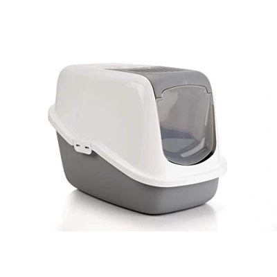 Image de CLEAN CAT Litière Du Chat Avec Couvercle Gris