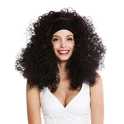 Image de WIG ME UP LM 153 ZA1 Perruque Dame Bandeau Longue bouclée volumineuse Noir