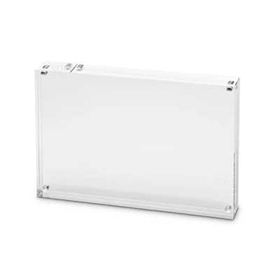 Image de MAUL Cadre Photo MAULstyle en Acrylique 21, 1 x 14, 9 3 cm, Double Face Format Portrait ou Paysage pour Photos, Collages et Images, Large Une Bonne Stabilité, Transparent