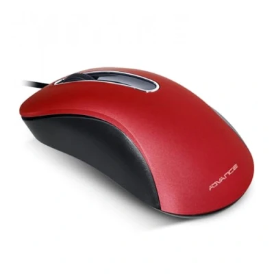 Image de Souris ADVANCE Shape 3D S RE Filaire Optique 3 Boutons 1000 DPI Rouge