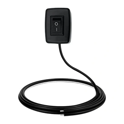 Image de Voiture DIY Interrupteur,Coller Type Interrupteur de Bouton,12V230V/7A2A Commutateur Bricolage ON/OFF pour Des Phares Antibrouillard,Barre Lumineuse LED(avec 50cm Fil)