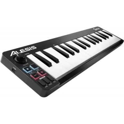 Image de Alesis Qmini Clavier USB MIDI portable avec 32 touches synth action sensibles à la vélocité et logiciel de production inclus