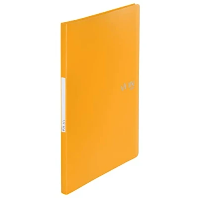 Image de VON Leitz 46690015 Porte vues A4 avec 30 compartiments en polypropylène pour 60 feuilles Bac à documents flexible l&#039;école, l&#039;étude et la maison, jaune