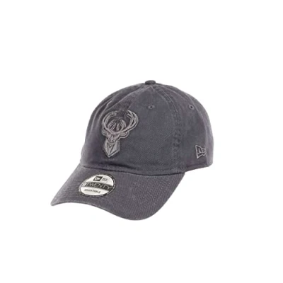 Image de New Era Milwaukee Bucks NBA Team Graphite 9Twenty Unstructured Strapback Cap One Size