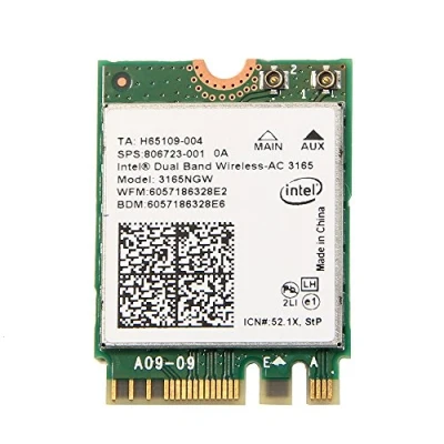 Image de Intel 3165 3165NGW 3165AC Dual Band Wireless AC + Bluetooth4.0 Mini NGFF Wifi carte 802.11AC Card