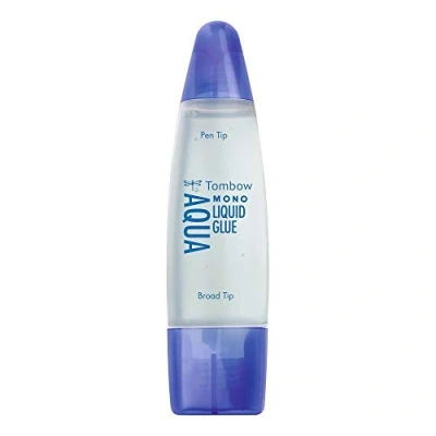 Image de Tombow PT WTC Stylo colle liquide transparente à 2 pointes, 50 ml