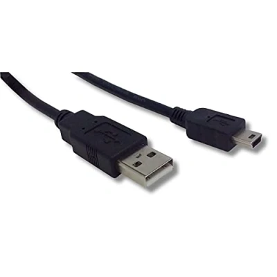 Image de Lineaire PCUSB215C Câble USB 2.0 Type A mâle/Mini B 1,50 m Noir