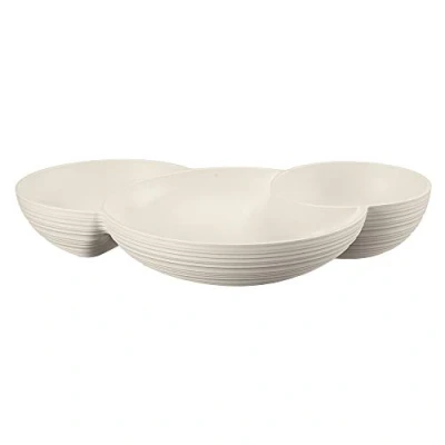 Image de Guzzini Tierra, Plat pour Apéritif Blanc Lait, 29,5 x 21,4 h5,2 cm 171200156