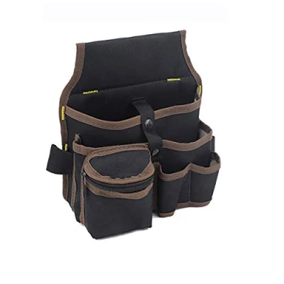Image de Sac à outils en toile Oxford étanche et résistant l&#039;usure avec ceinture réglable pour techniciens électriques.