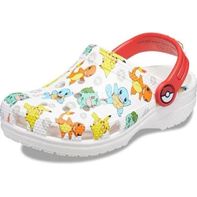 Image de Crocs Sabots pour enfants, Taille: 19/20, White/multi Matière synthétique