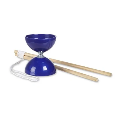 Image de BS Toys Diabolo GA305 Coordination D&#039;Extérieur Compact Convient À Partir De 6 Ans Jeux Fête d&#039;anniversaire pour Enfants Plateau Jonglage Bleu, 43X11X18 cm