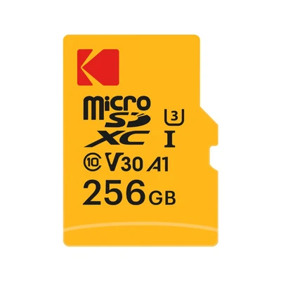 Image de KODAK Carte Mémoire Micro SD 256GB, Classe 10, Haute Performance, avec Adaptateur Neuf