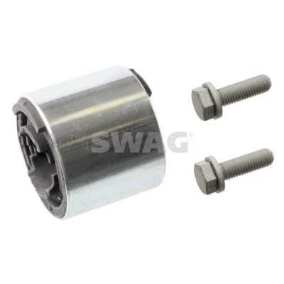 Image de SWAG 20 94 9048 Silent Bloc de Triangle avec kit vis Essieu avant gauche, inférieur, arrière, droit Caoutchouc Support hydraulique