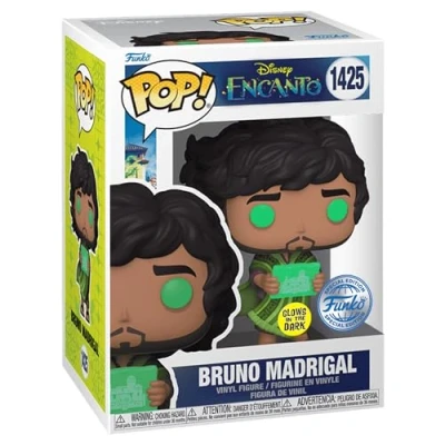 Image de Funko Pop! Disney : Encanto Bruno Madrigal avec Prophétie Édition spéciale Glow in The Dark Exclusive #1425