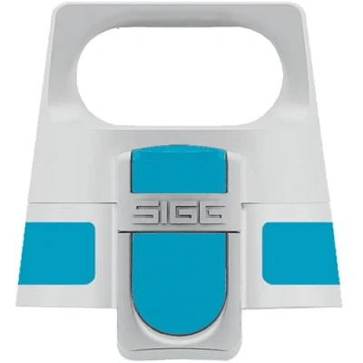 Image de Sigg WMB ONE Top Aqua couvercle (taille unique), pièce de rechange pour bouteille, bouchon étanche qui s&#039;ouvre d&#039;une seule main